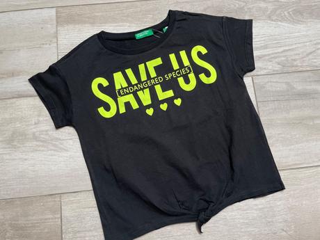 Bavlnené tričko s uvazovaním, benetton,116 / 122