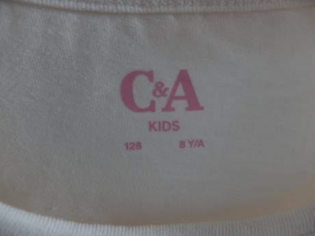 Tričko 128 +škraboška, c&a,128