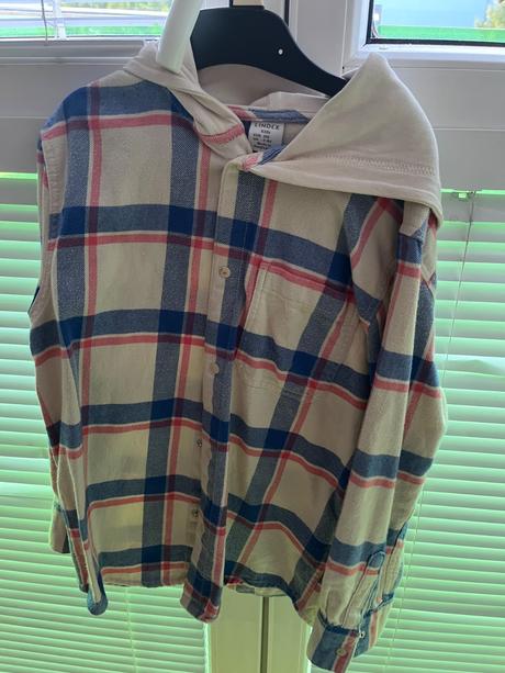 Lindex flanelka s kapucňou, lindex,128