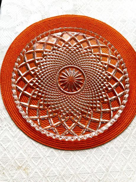 Kryštálový veľký podnos,