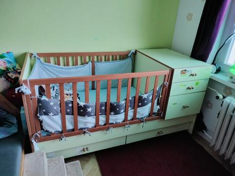 Kombinovaná detská postieľka, šírka (cm): 80,dĺžka (cm): 140