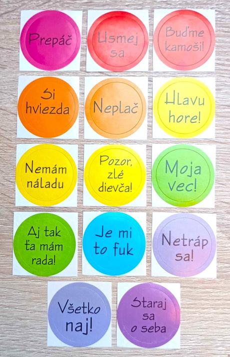 Nálepky,