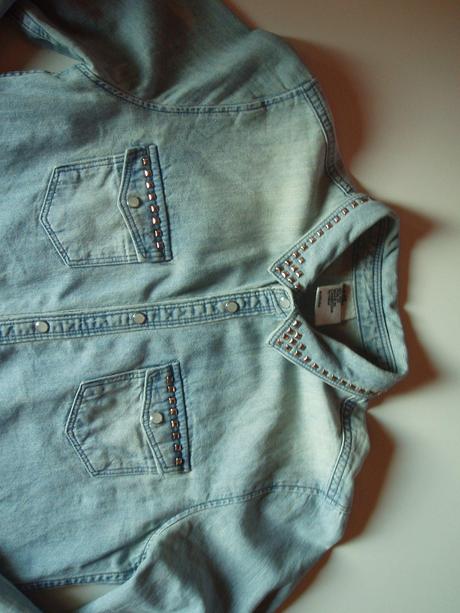 Košeľa rifľová, h&m,158