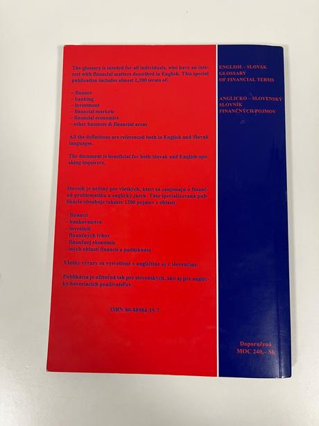 Anglicko-slovenský slovník finančných pojmov, 