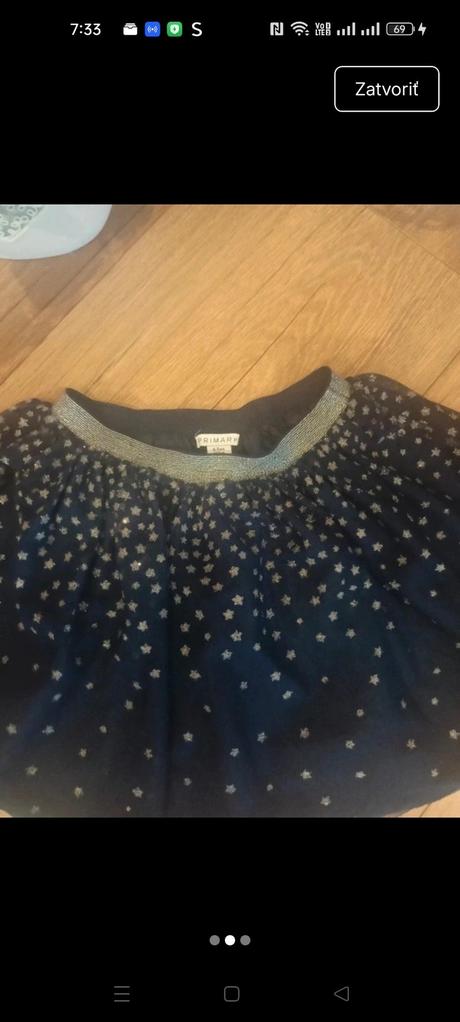 Sukňa 116 veľkosť, 116