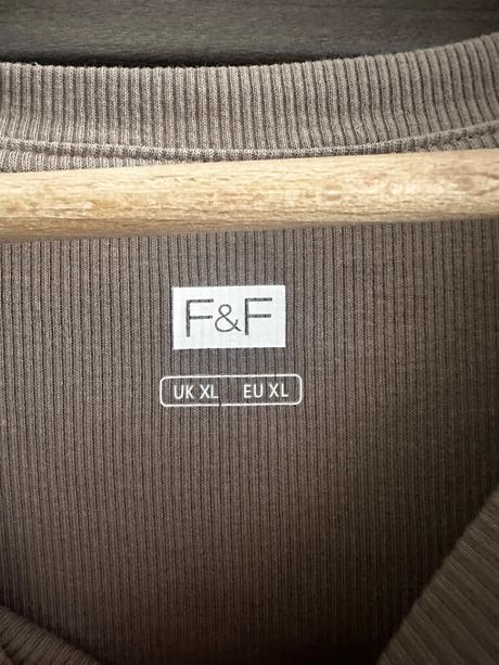 Bavlnené rebrované tričko xl, f&f,xl