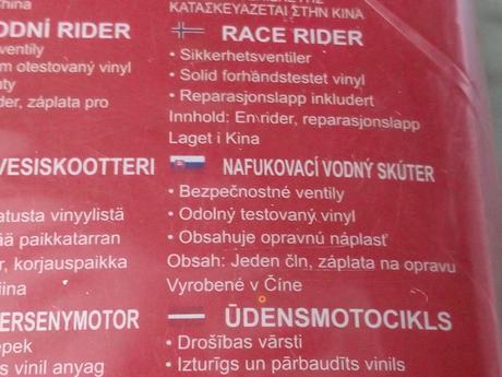 Nafukovací detský vodný skúter, 