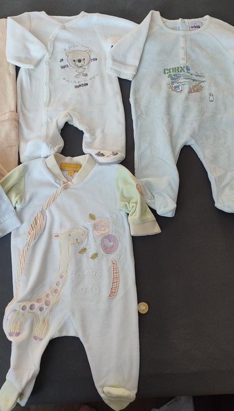 Froté teplé pyžamká/overaly pre bábätká, 56