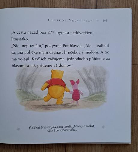 Kniha disney "macko puf", 