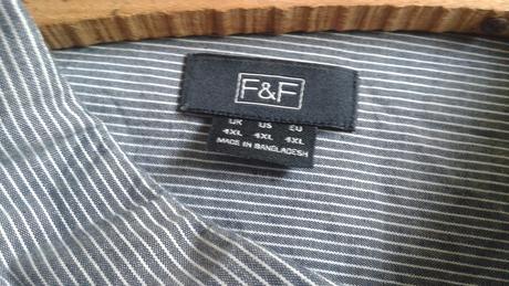 Pánska sivá košeľa 4xl/49-50, f&f,49