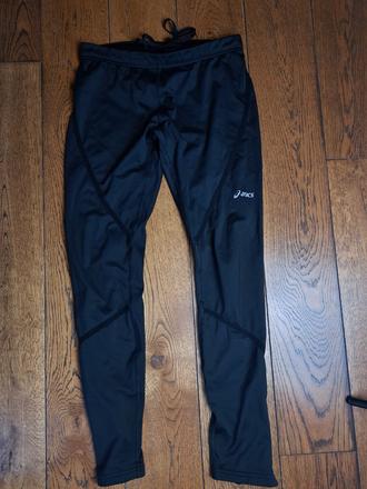 Asics čierne bežecké legíny, asics,m
