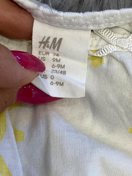 Dievčenská letná súprava body a šortky h&m (74), 74