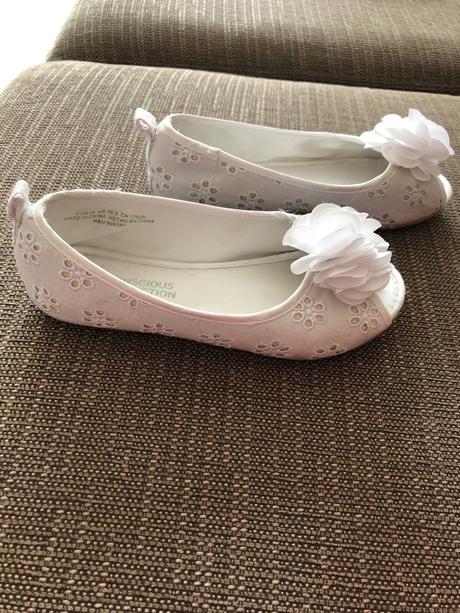 Plátené slávnostné balerínky, h&m,28