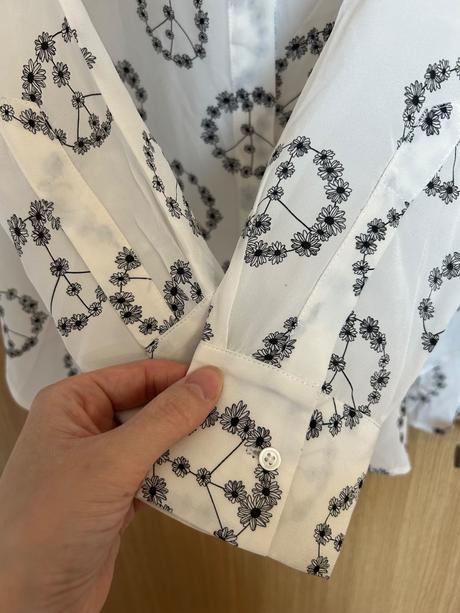 Sandro paris hodváb košeľa veľkosť 1, m