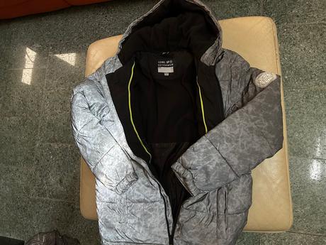 Zimná bunda - reflexnej striebornej farby, f&f,164