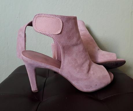 Krásne ružové sandalky na opatku, graceland,39