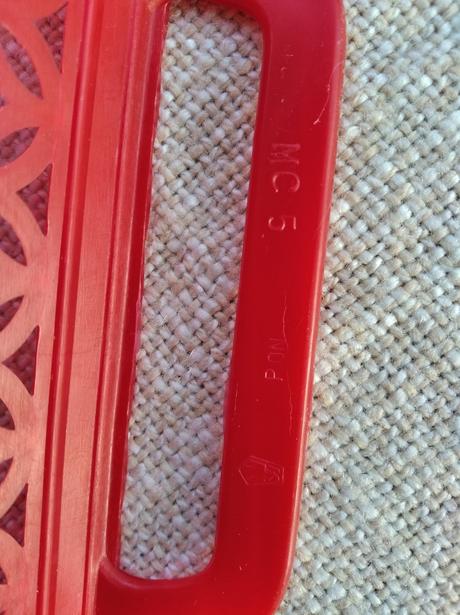 Retro košíček - červený, 