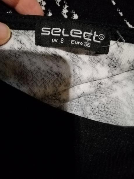 Čierno biela tunika - šaty, select,36