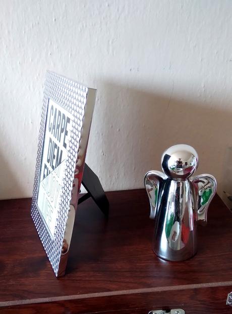 Strieborný rámik kovový ako nový rám fotka, 