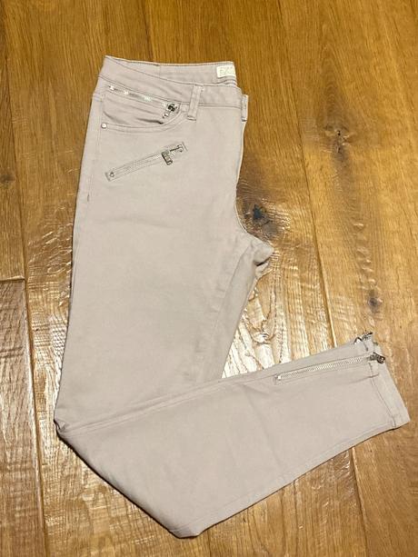 Zara - krémove rifle / nohavice, zara,38