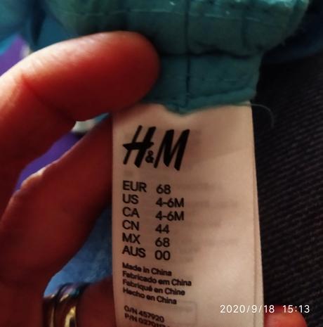 Krásna letná čiapa/šiltovka značky h&m, veľkosť 68, h&m,68