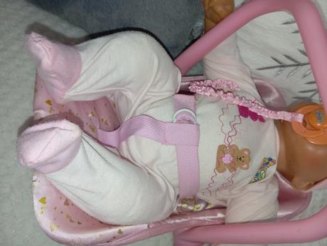 Prenosná vanička, vajíčko autosedačka pre bábiky,