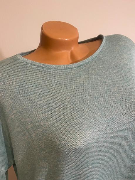 Mentolový oversize sveter, vero moda, s