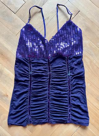 Tielko s flitrami mayo chix, miss sixty,xs