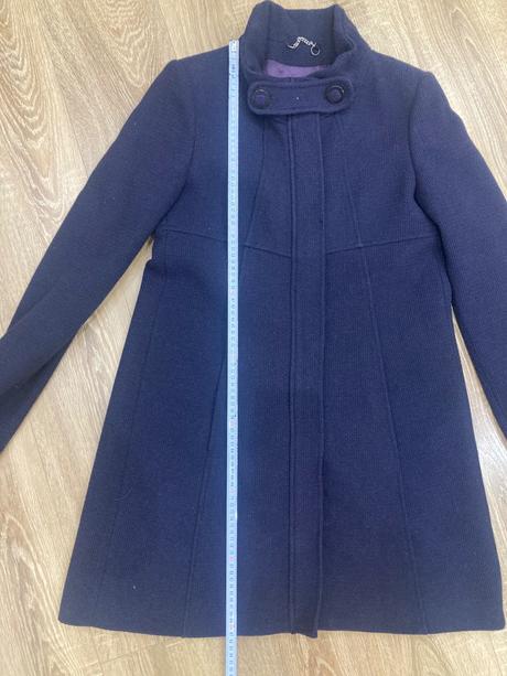 Fialovy kabat do a strih, miss sixty,l