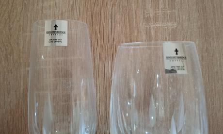 Nové knightsbridge krištálové vínové poháre po 6ks,