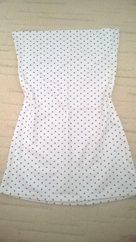 Damsky top bez ramienok, s