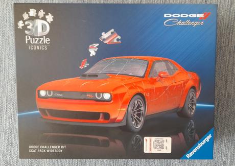 3d puzzle ravensburger dodge challenger r/t, 