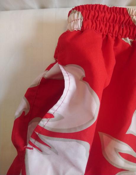 Chlapčenské červené šortky, vzor, rodeo, 146-152, 152