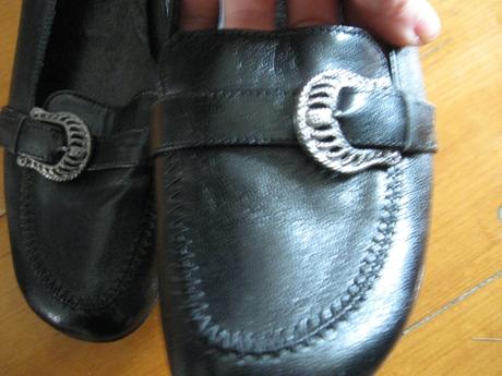 Čierne balerínkové topánky na nízkom opätku 41/42, 41