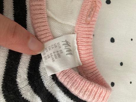 Vianočné pletene saty s tucniacikom ham, h&m,68