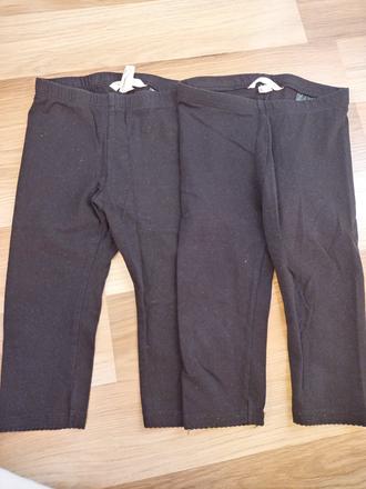 Čierne 3/4 legíny v. 104, h&m,104