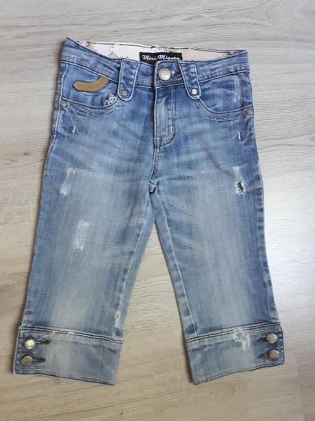 Dievčenské riflové kraťasy m, 128