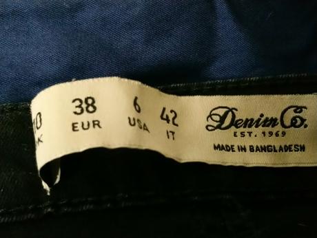 Dámske čierne elastické nohavice, denim, denim,xs