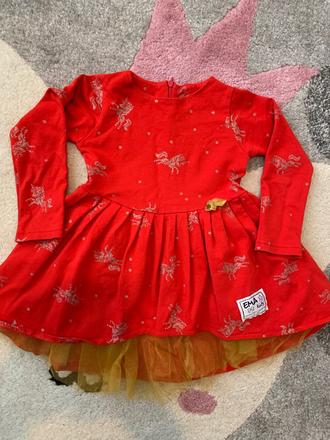 Ema kids vianočné šaty 122, 122