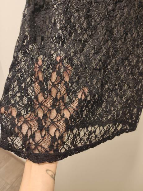 Priesvitne cipkovane tricko/saty, s