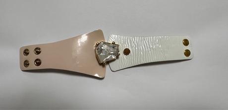 Kožený náramok bielo-ružový cango & rinaldi, 