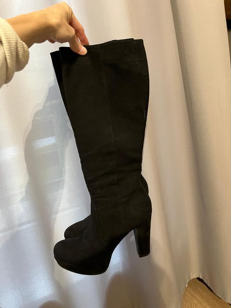 Semišove čižmy, deichmann,36