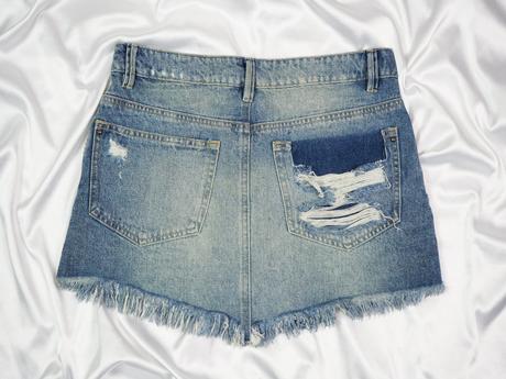 Kvalitná riflová sukňa vintage denim tennis, 36