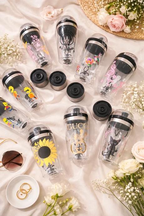 Mixér-šejker na rôzne nápoje s vlastným návrhom,