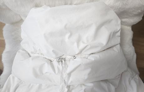 Dlhá prešívaná bunda s opaskom, xl