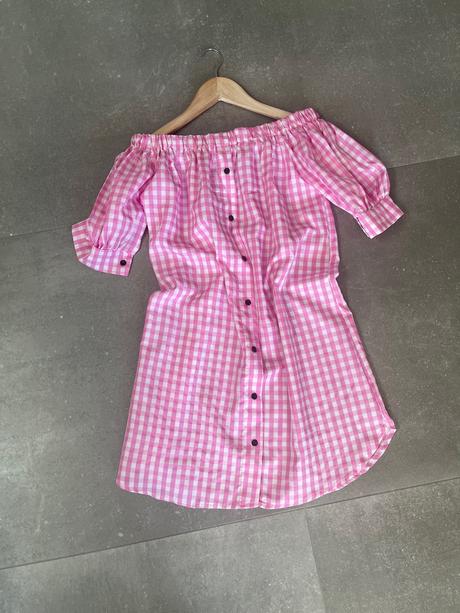 Letné kárované šaty, xs