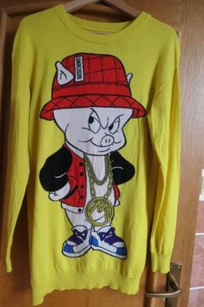 Love moschino original jedinecny dlhsi sveter, moschino,s