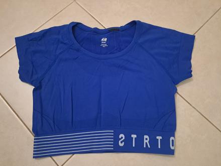 Športový cropp top, h&m,m