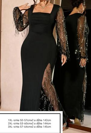 Prekrasne spolocenske saty plus size, xl / xxl / xxxl