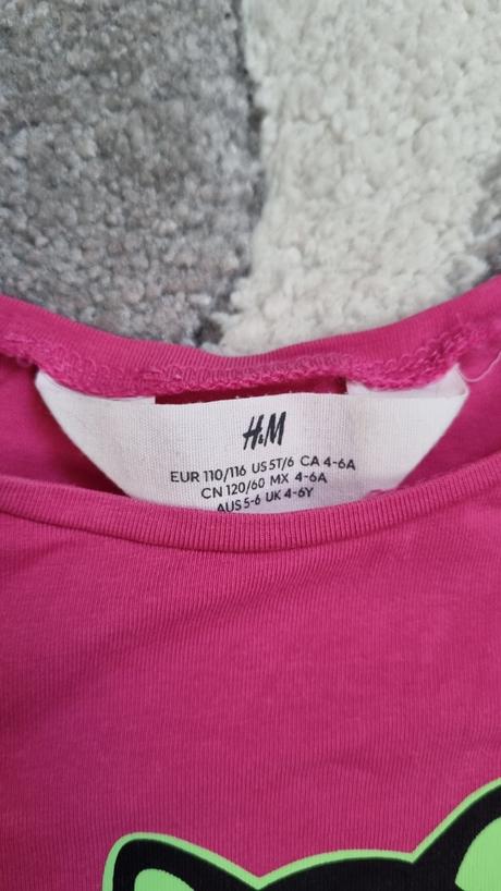 B3183 tričko halloweenske, h&m,110